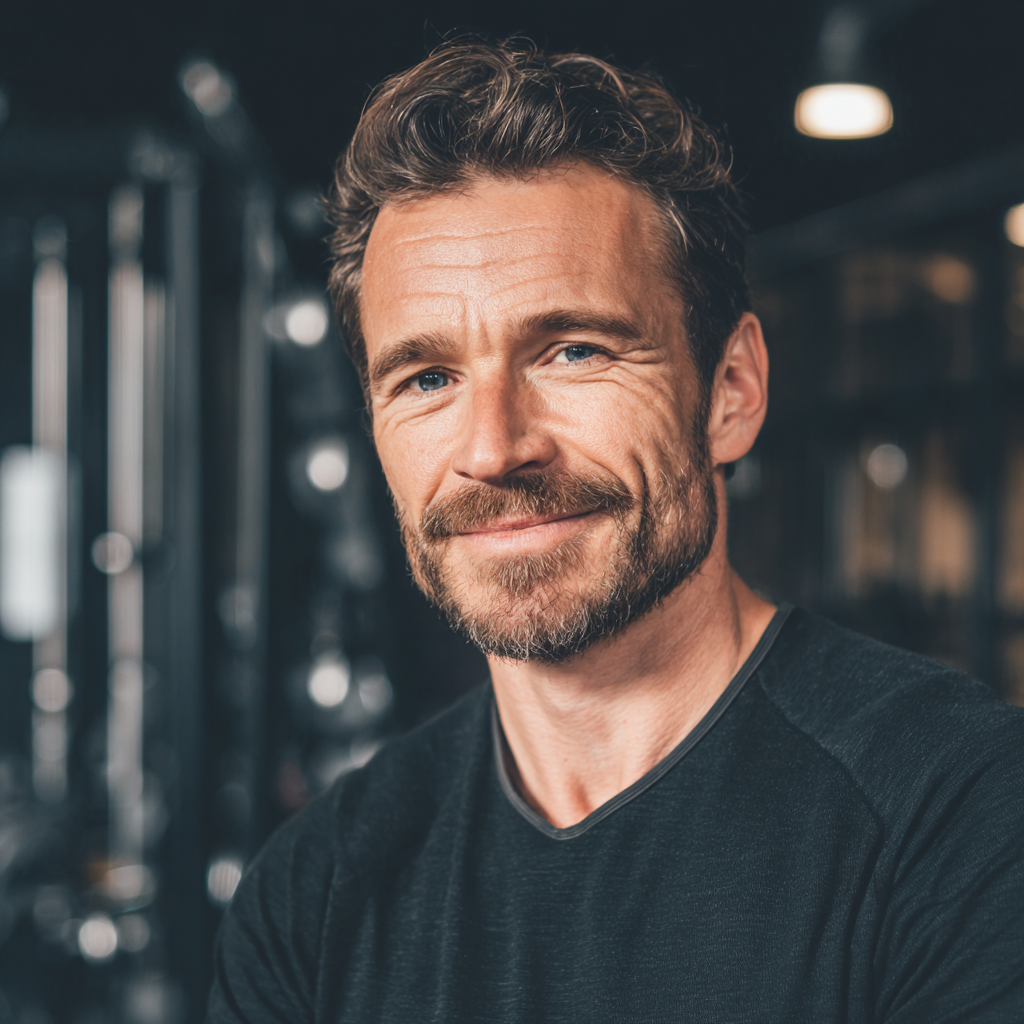 Élénk európai nő és férfi csapat, mosolygós fitness szakemberek, motiváló környezet, modern edzőterem